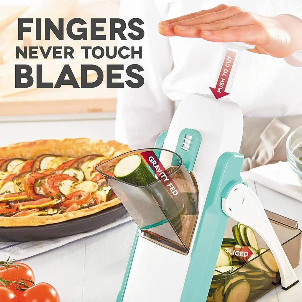 Kitchen Vegetable Slicer Machine – Manual Food Cutter -3-in-1 Vegetable Slicer Machine – Slice, Dice & Chop with Ease