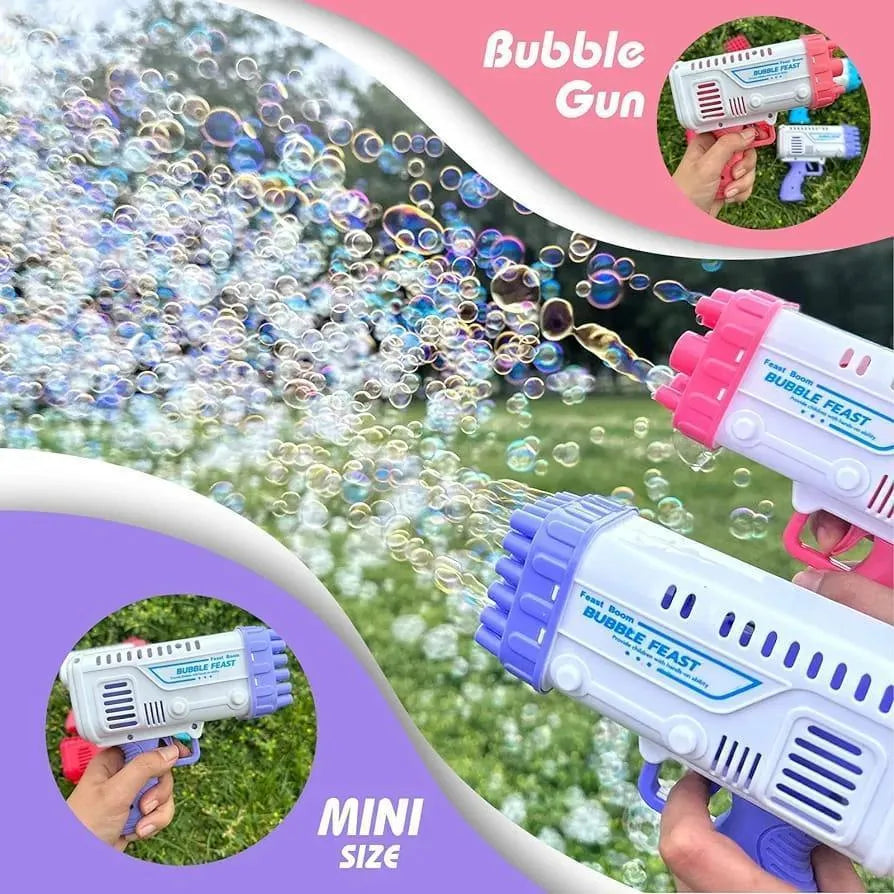 36-Hole Automatic Bubble Gun Toy for Kids – Bubble Blaster Machine -36-Hole Electric Bubble Gun – Thousands of Bubbles in Seconds