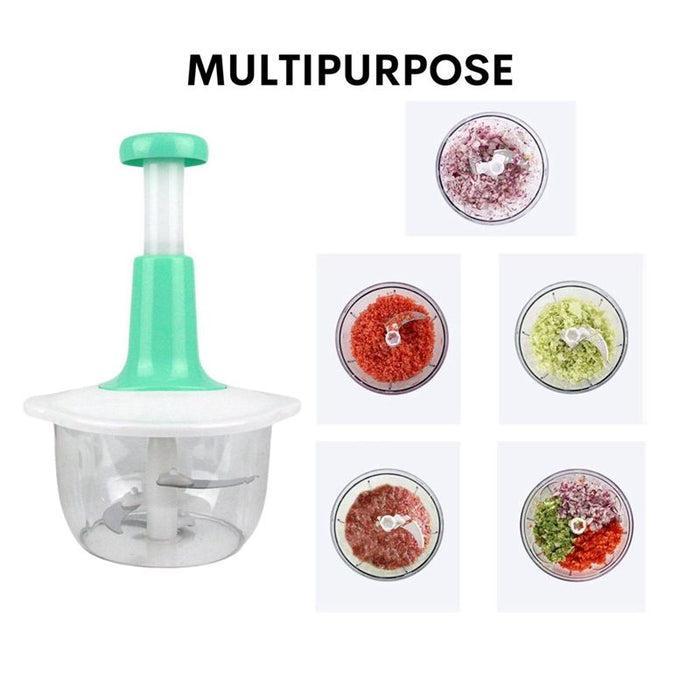 Manual Food Chopper – Quick & Easy Vegetable Cutter-Multi-Purpose Manual Food Chopper for Kitchen