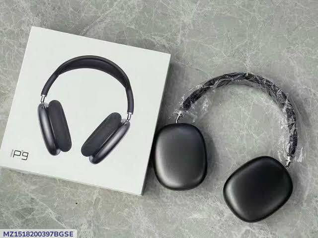 Wireless Black Over-Ear Headphones | Lightweight & Comfortable Fit-Black Over-Ear Headphones – Lightweight & Comfortable ABS Plastic Design-