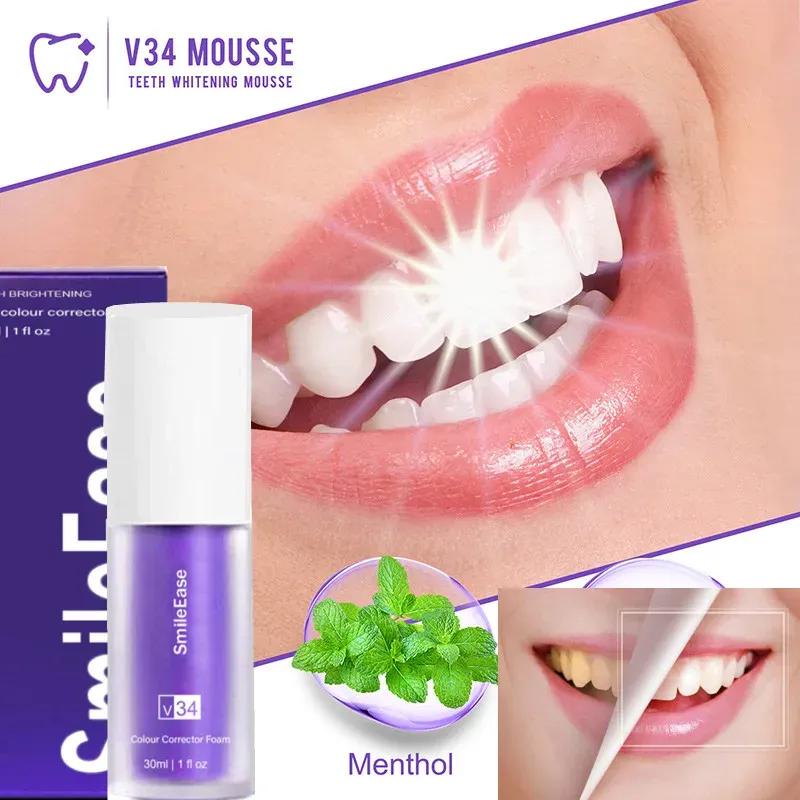 Teeth Whitening Serum 30ml – Purple Brightening Formula for Stain Removal & Whiter Teeth