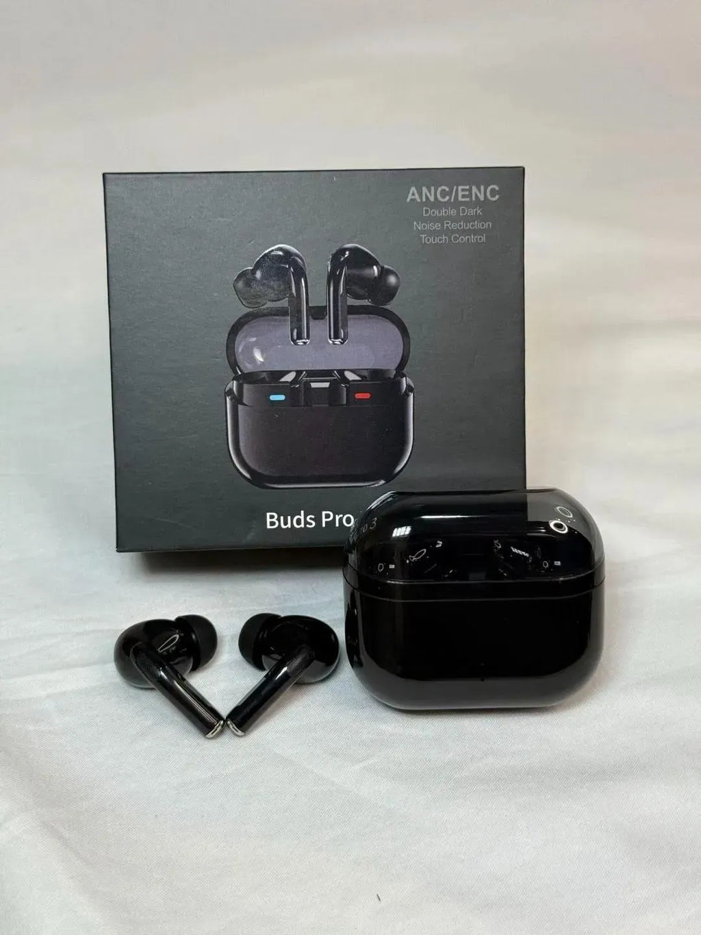 Buds ANC/ENC Wireless Earbuds Bluetooth 5.2 – Noise Cancelling TWS Earphones with HD Sound & Long Battery Life (Black