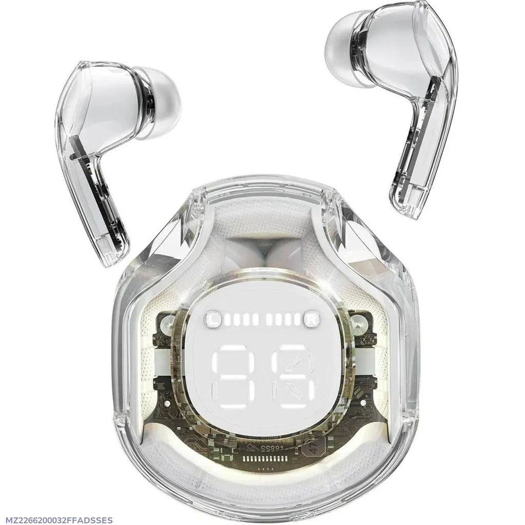 Air39 Transparent Wireless Earbuds with cover | Bluetooth 5.3 TWS AirBuds with LED Display