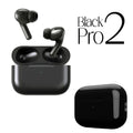 Black Pro 2 Wireless Earbuds with Charging Case