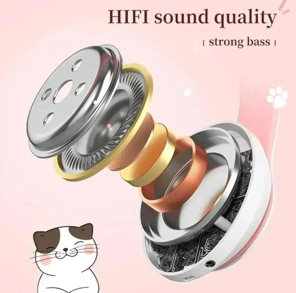 cat ear headphones, LED headphones, RGB light headphones, wireless Bluetooth headphones, cute headphones for girls