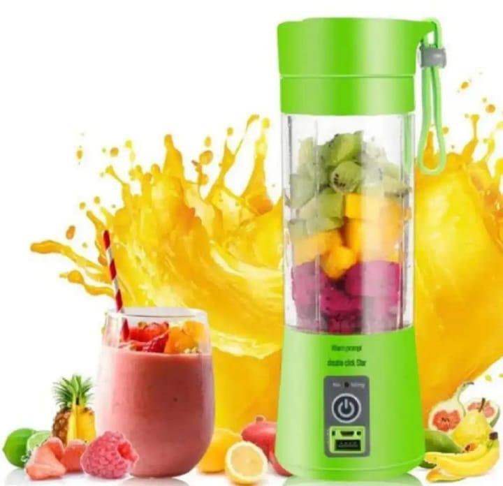 Portable 6-Blade Electric Juicer Blender – USB Rechargeable Smoothie Maker for Home &amp; Travel
