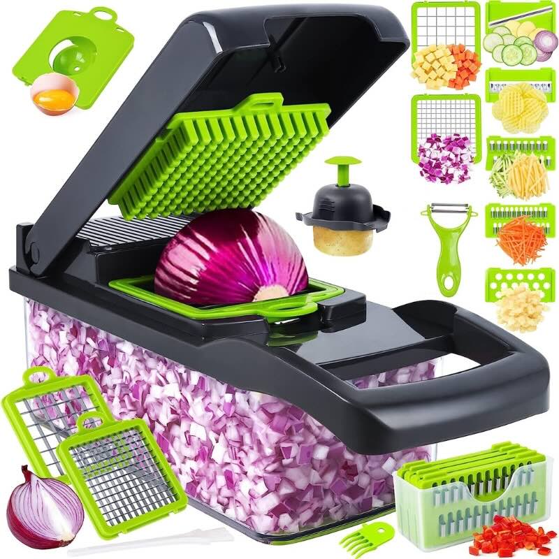 14-in-1 Mandoline Slicer & Vegetable Chopper | Multifunctional Food Cutter & Grater YM
