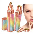 Flawless 2-in-1 Eyebrow Trimmer | Rechargeable Hair Remover with USB Charging Cable & Cleaning Brush YM