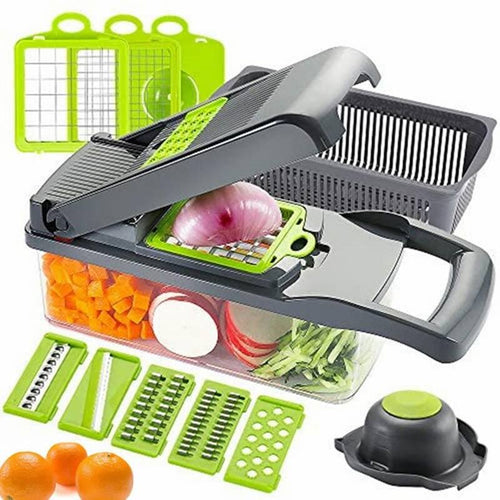 14-in-1 Mandoline Slicer & Vegetable Chopper | Multifunctional Food Cutter & Grater YM