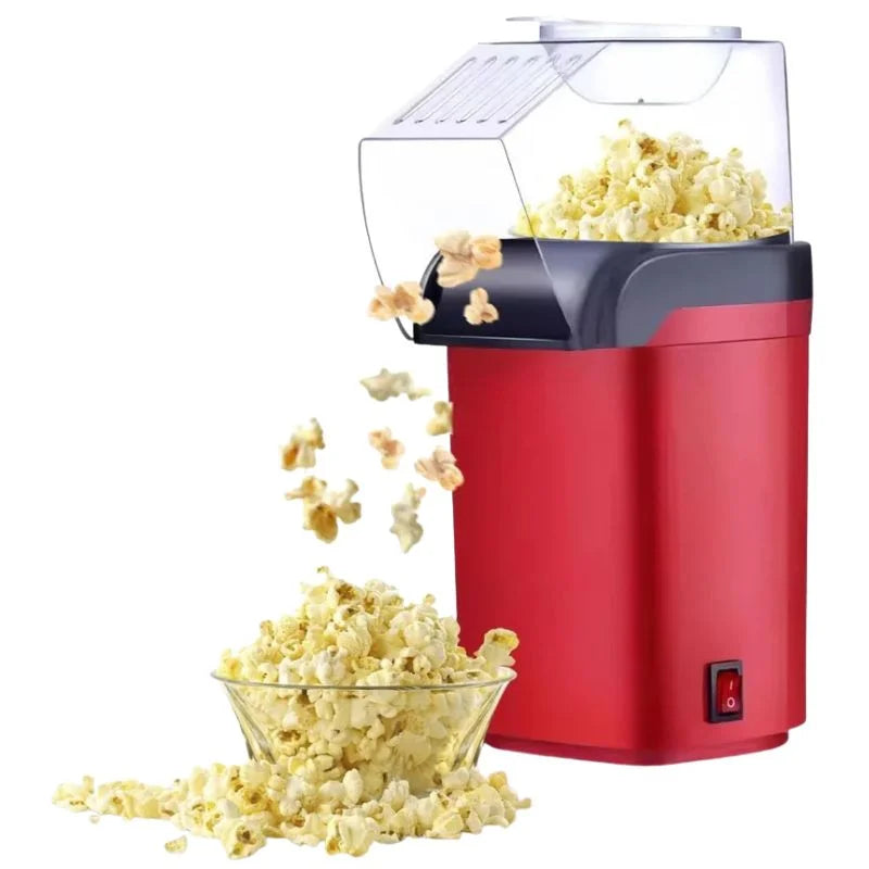 Oil Free Mini Popcorn Maker | Hot Air Popcorn Machine | Electric Popcorn Popper for Home & Kids YM