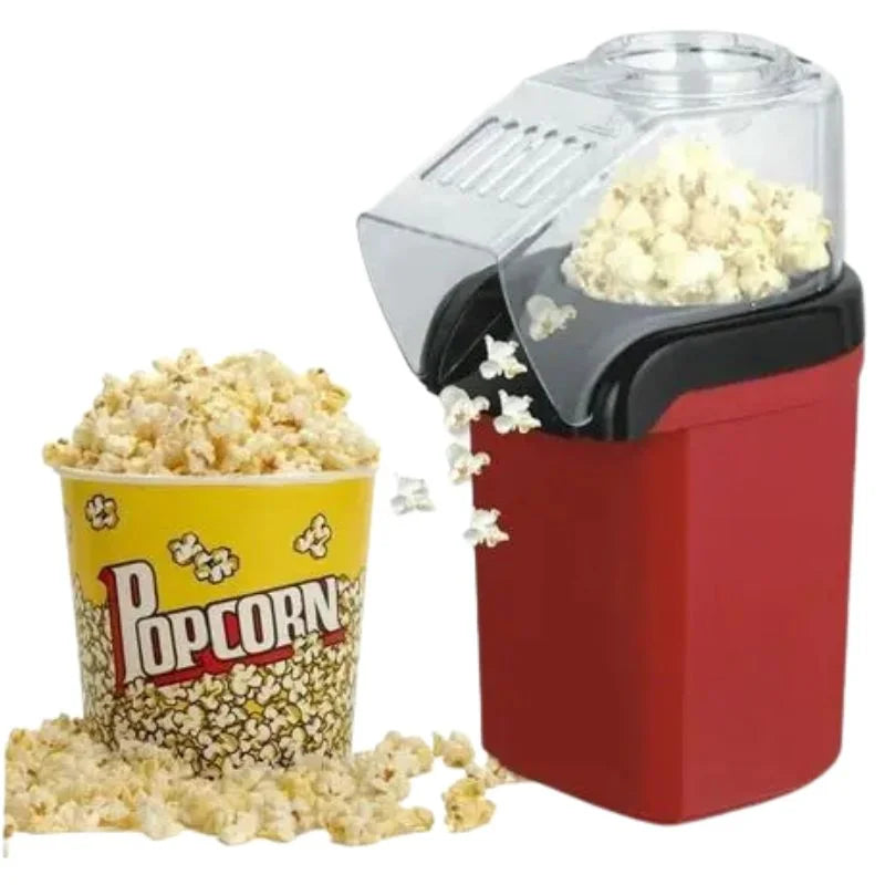 Oil Free Mini Popcorn Maker | Hot Air Popcorn Machine | Electric Popcorn Popper for Home & Kids YM