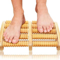Wooden Foot Roller Massager | Manual Reflexology Therapy Tool for Pain Relief, Stress Relaxation & Foot Care YM