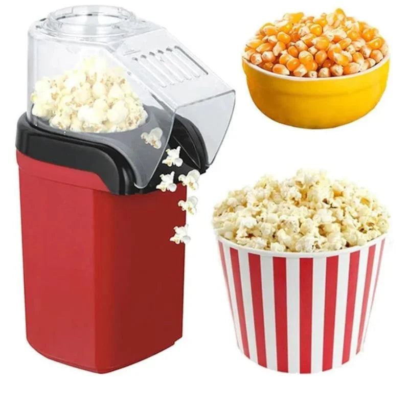 Oil Free Mini Popcorn Maker | Hot Air Popcorn Machine | Electric Popcorn Popper for Home & Kids YM