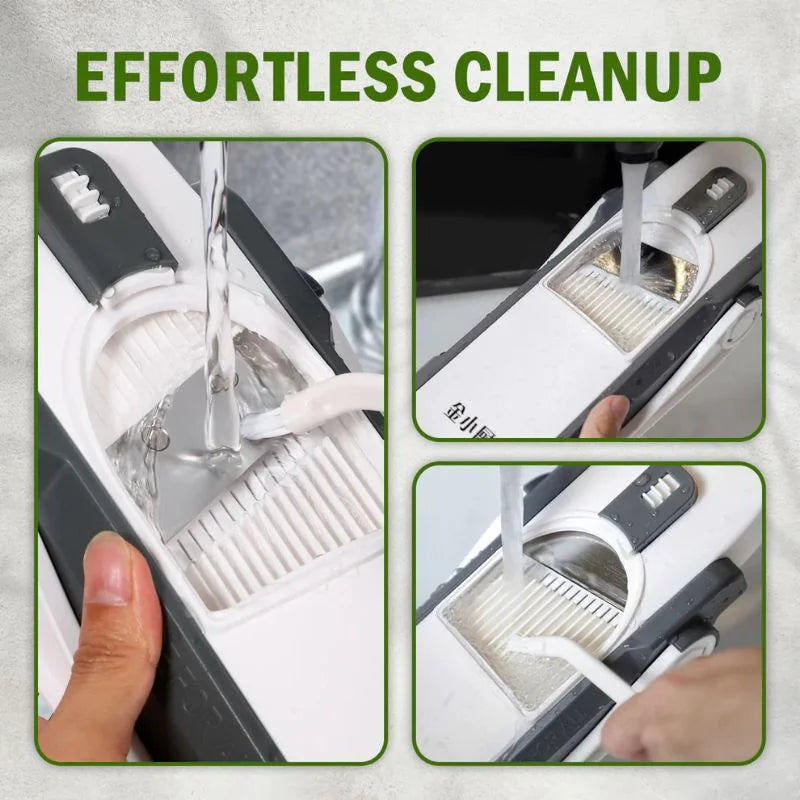 Brava Spring Vegetable Slicer Chopper | Manual Mandoline Cutter Grinder | Multi-Function Fruit & Vegetable Slicer YM