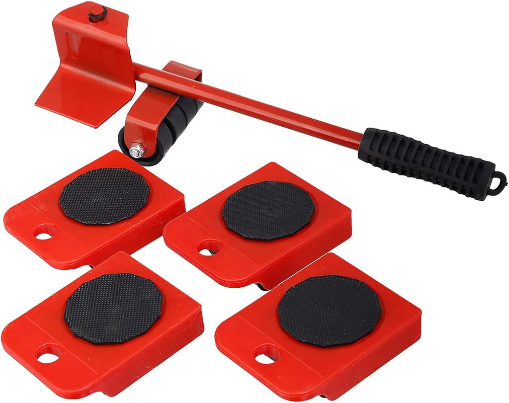 5-in-1 Heavy Furniture Mover Tool Set with Lifter & 360° Rollers YM