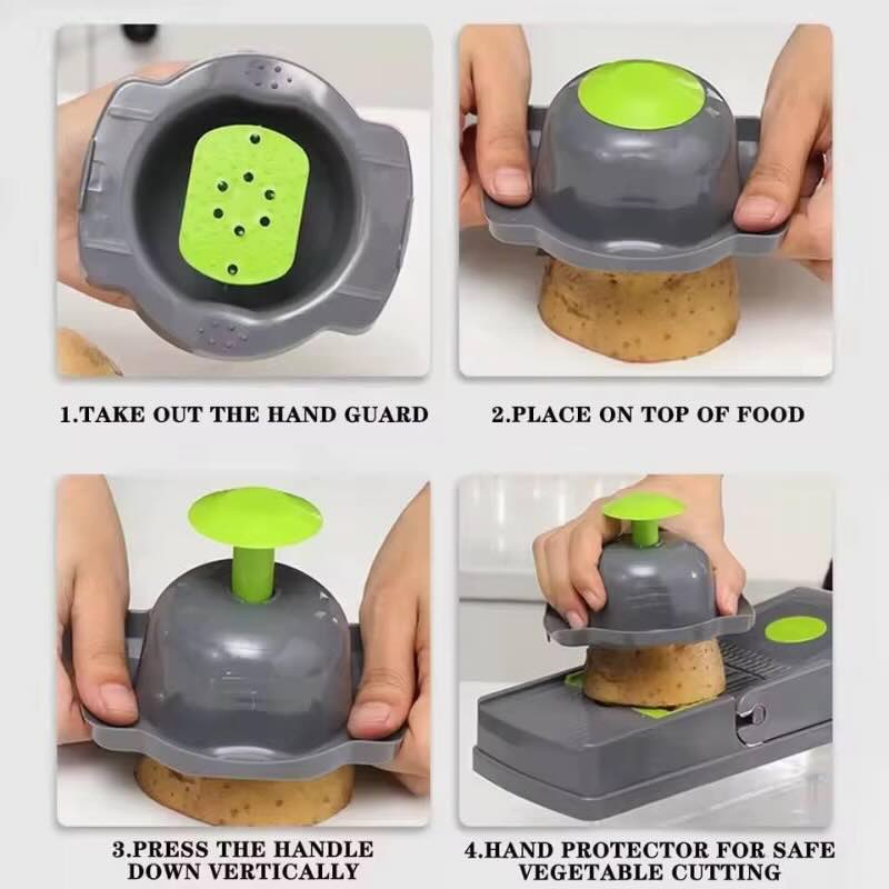 14-in-1 Mandoline Slicer & Vegetable Chopper | Multifunctional Food Cutter & Grater YM