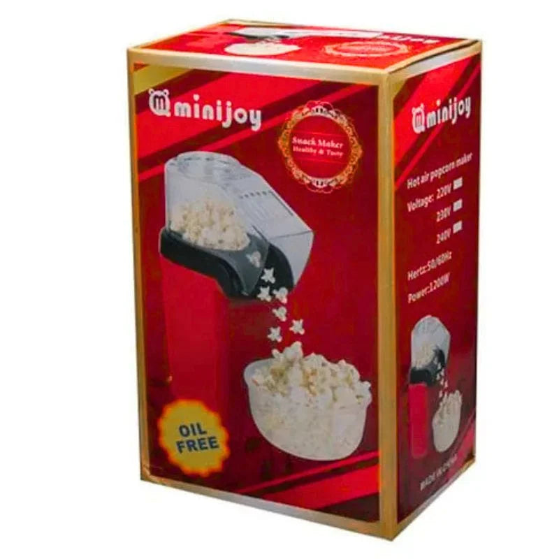 Oil Free Mini Popcorn Maker | Hot Air Popcorn Machine | Electric Popcorn Popper for Home & Kids YM